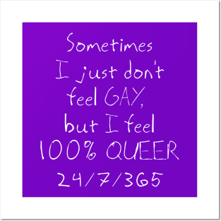 100% QUEER Posters and Art